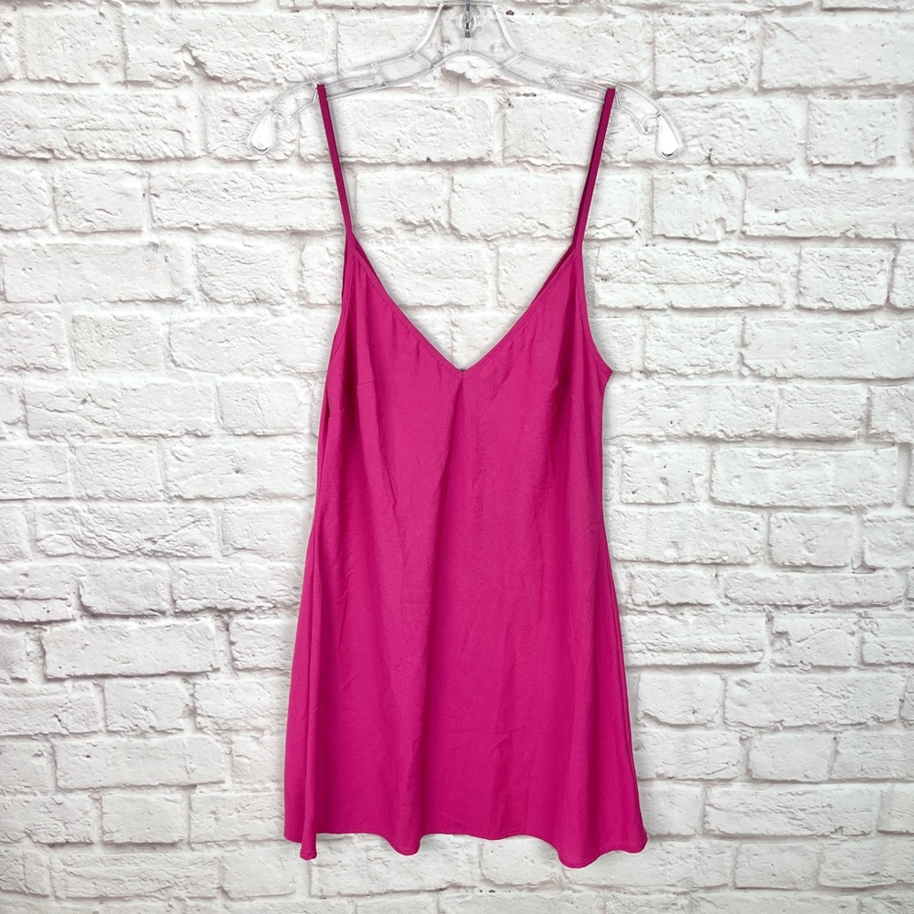La Maison Talulah Fuchsia Pink Y2K‎ Slip Mini Dress Size M